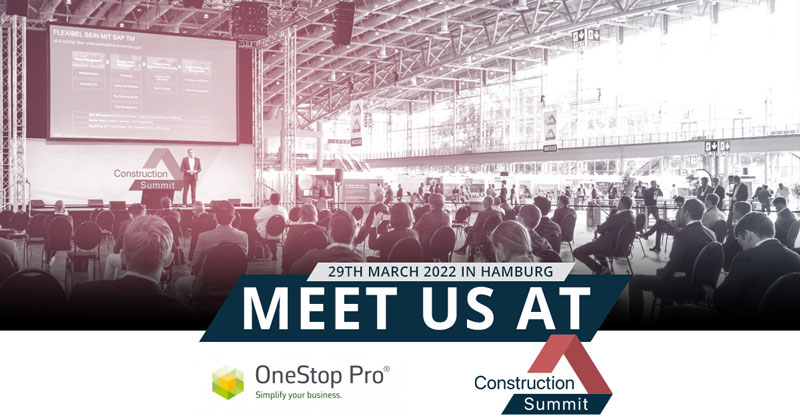 OneStop Pro® nimmt am Construction Summit 2022 teil
