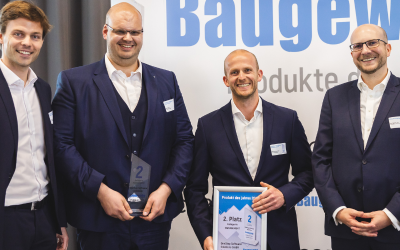 Automatisiertes Equipment-Tracking für Baufirmen – OneStop Pro® erhält Auszeichnung als Produkt des Jahres 2023