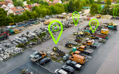 Wie Bauunternehmen mit Ortungslösungen bares Geld sparen können