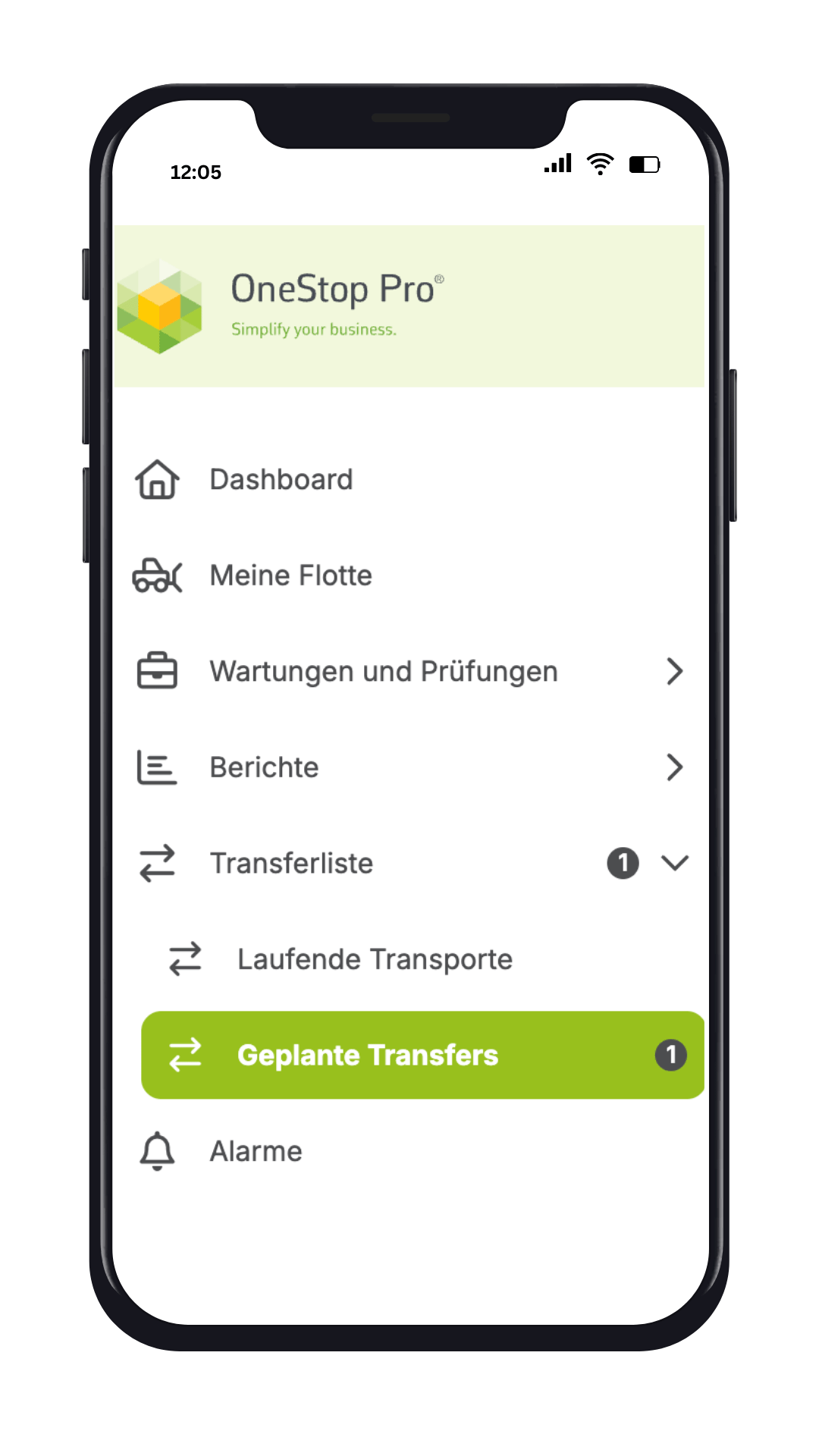 OneStop Pro Kartenansicht Telematik Equipment-Tracking